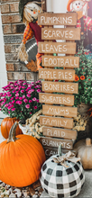 Fall Porch Wooden Pumpkins