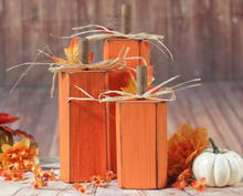 Fall Porch Wooden Pumpkins
