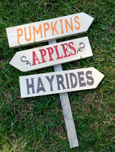 Fall Porch Wooden Pumpkins